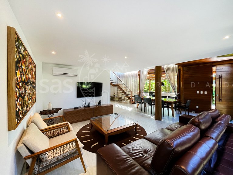 Casa Coral - Linda casa em condomínio com piscina a beira ma