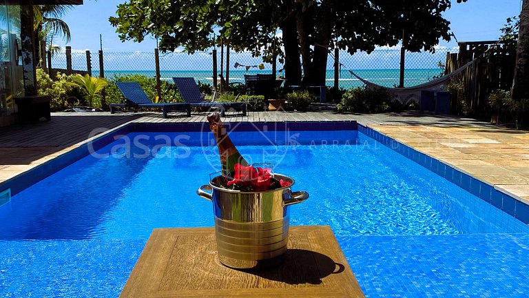 Casa Água de Coco - Piscina exclusiva à beira-mar