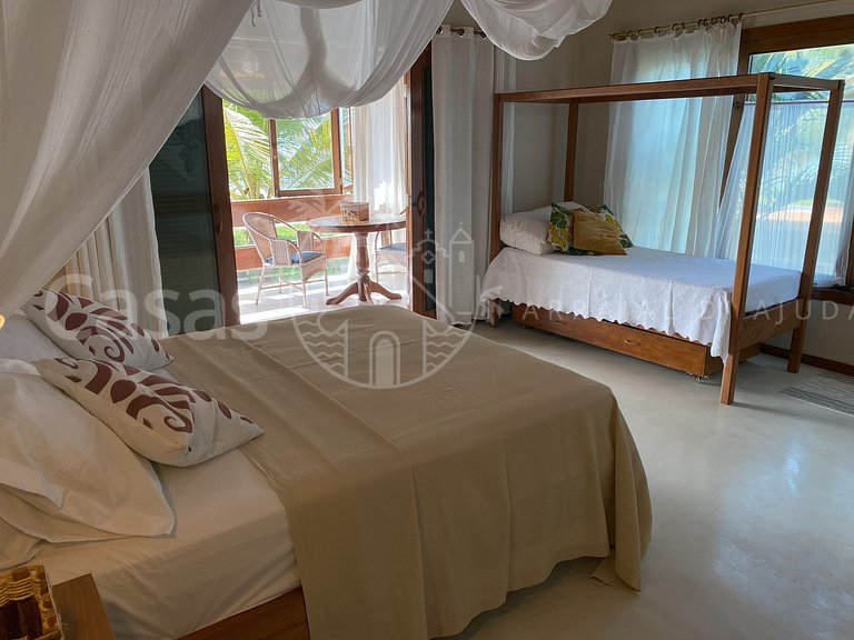 Casa Água de Coco - Piscina exclusiva à beira-mar