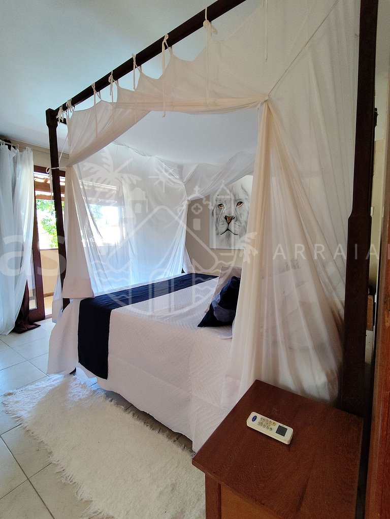 Casa Cacau - Pertinho da praia com piscina e churrasqueira