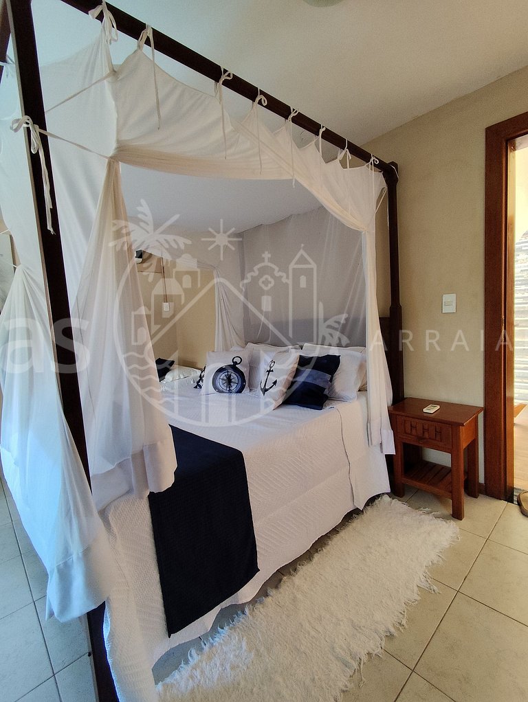 Casa Cacau - Pertinho da praia com piscina e churrasqueira