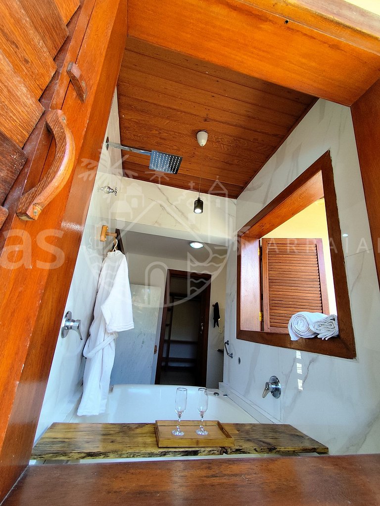 Casa Cacau - Pertinho da praia com piscina e churrasqueira