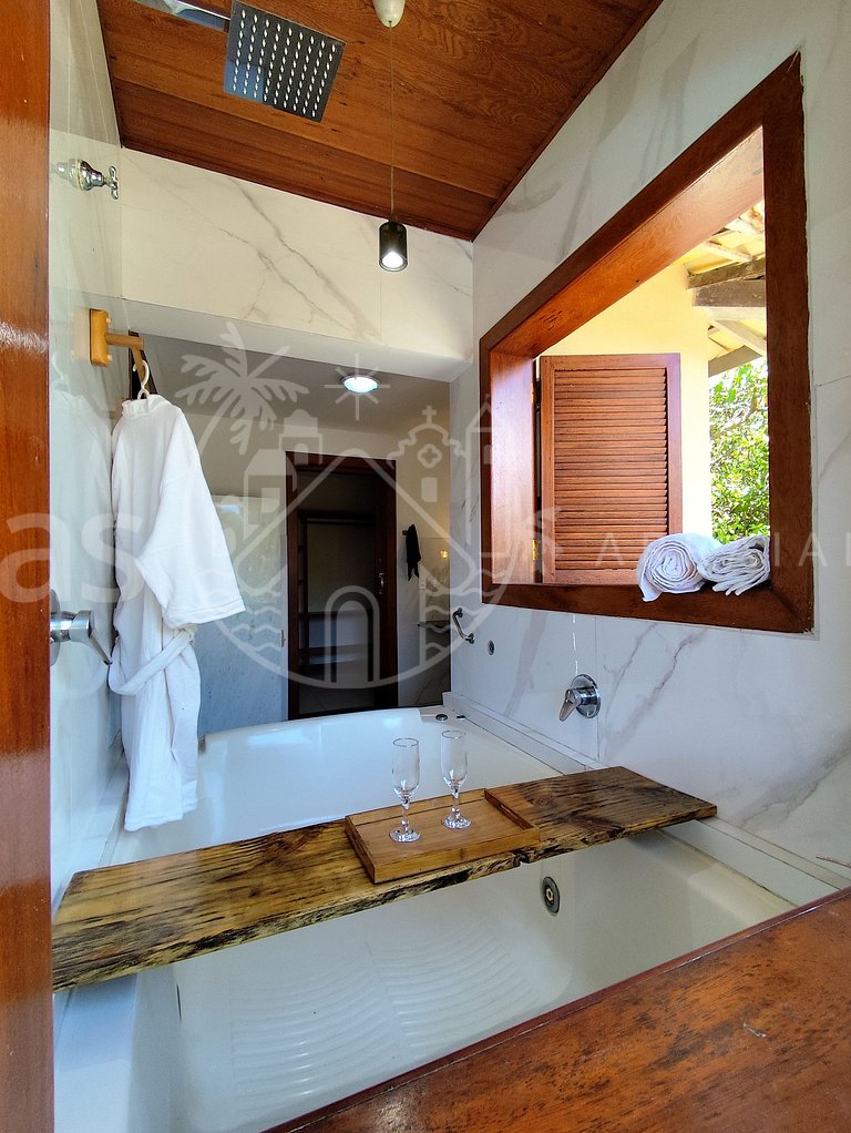 Casa Cacau - Pertinho da praia com piscina e churrasqueira