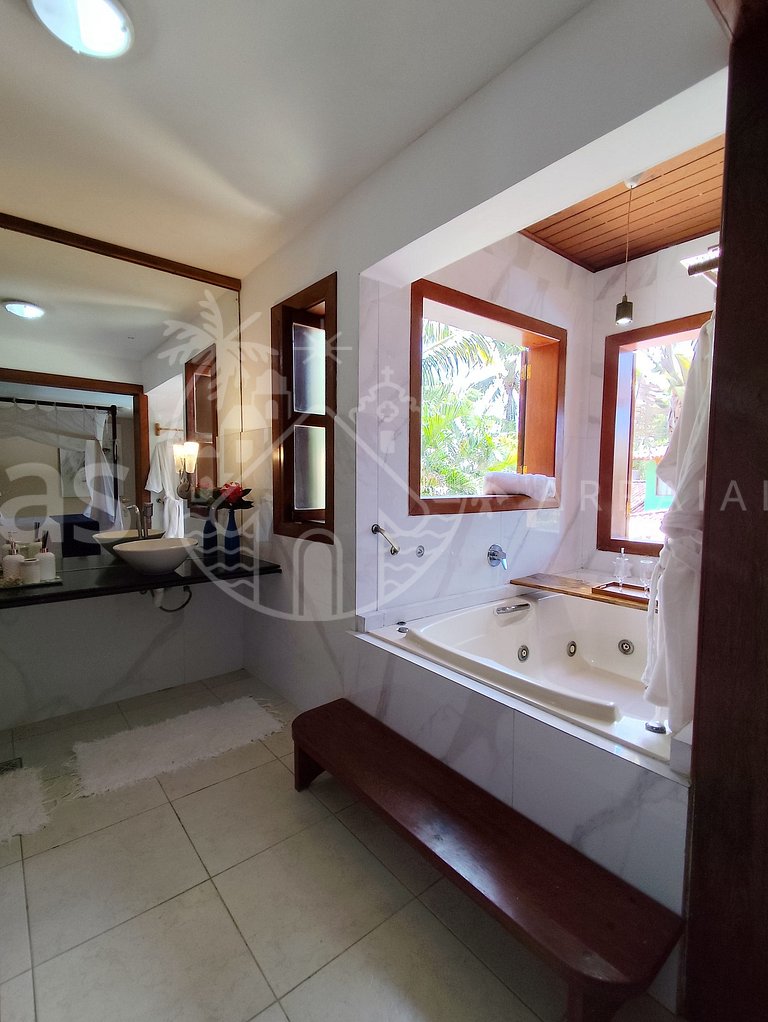 Casa Cacau - Pertinho da praia com piscina e churrasqueira