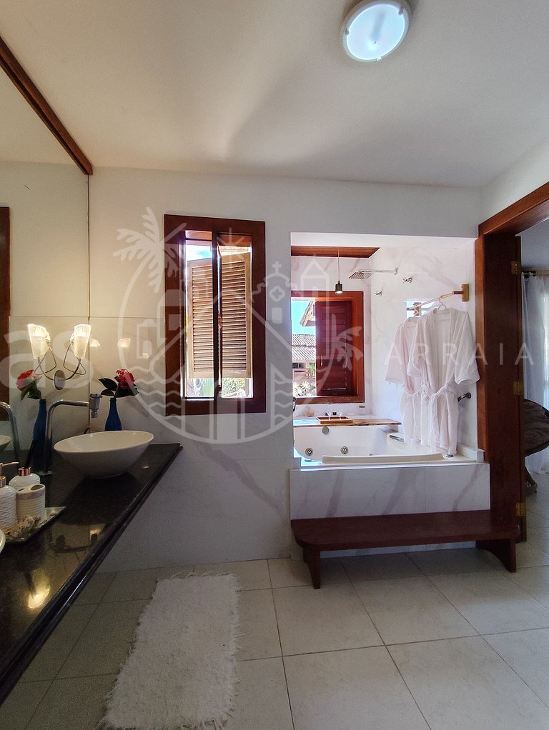 Casa Cacau - Pertinho da praia com piscina e churrasqueira