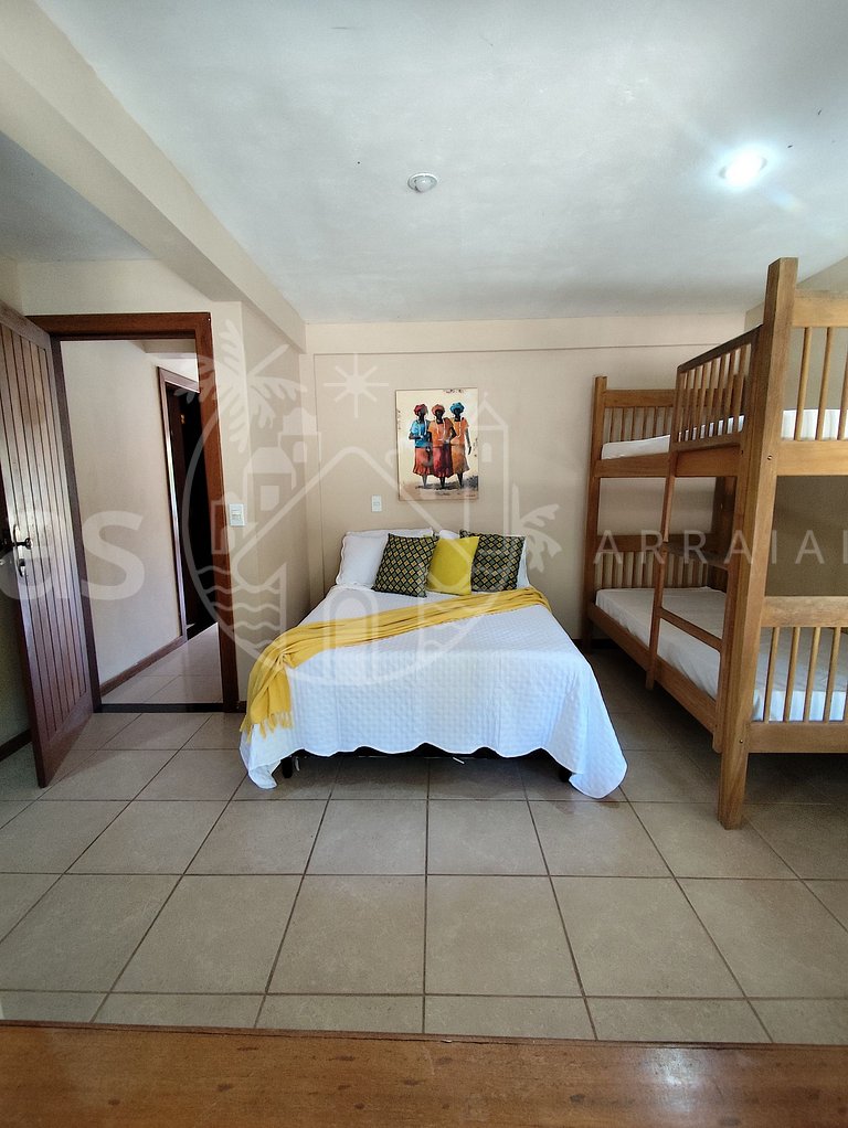 Casa Cacau - Pertinho da praia com piscina e churrasqueira
