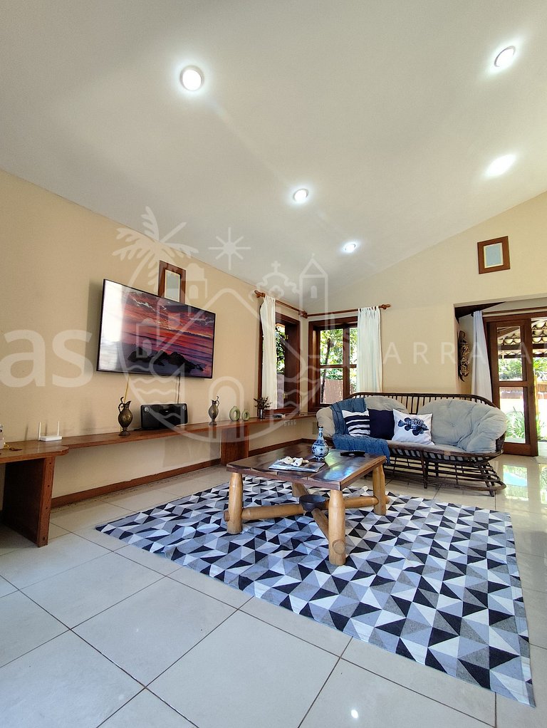 Casa Cacau - Pertinho da praia com piscina e churrasqueira