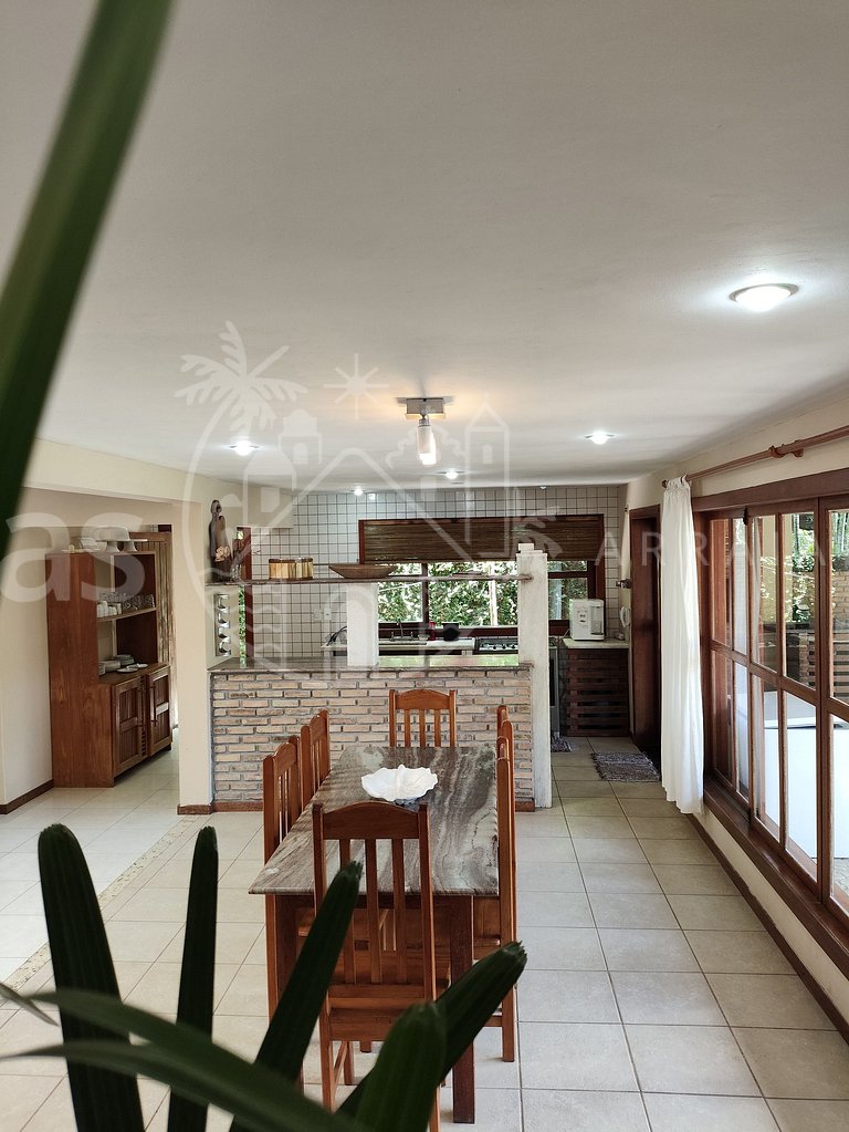 Casa Cacau - Pertinho da praia com piscina e churrasqueira