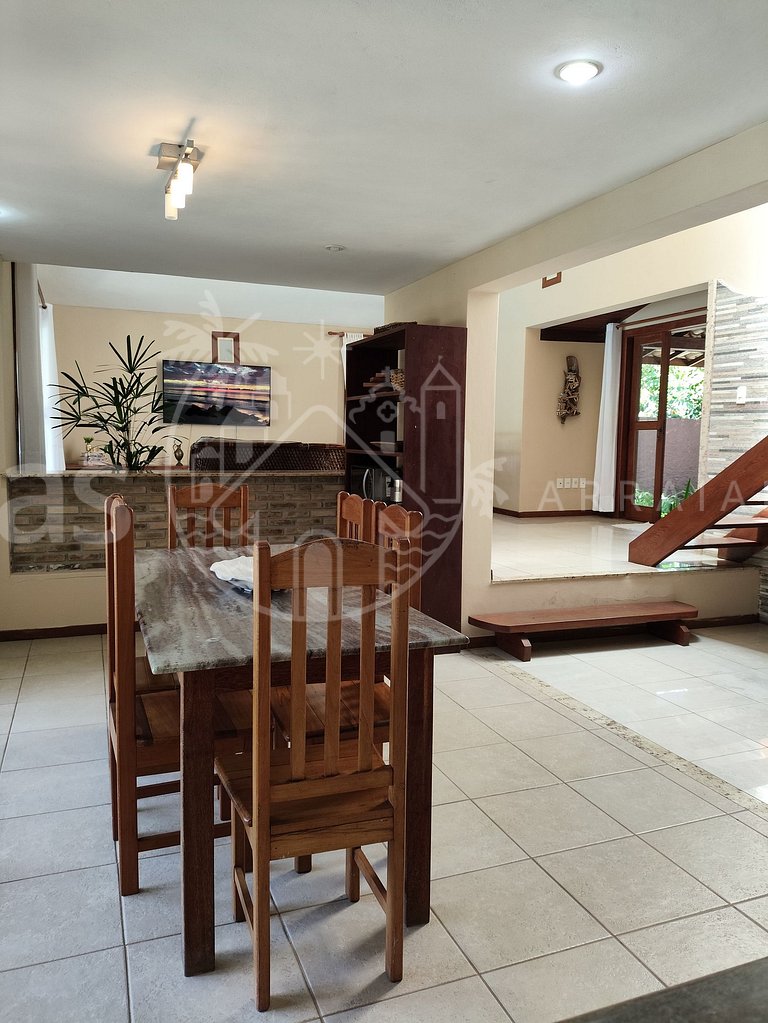 Casa Cacau - Pertinho da praia com piscina e churrasqueira