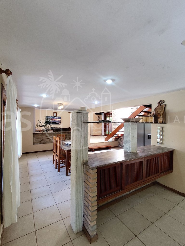 Casa Cacau - Pertinho da praia com piscina e churrasqueira