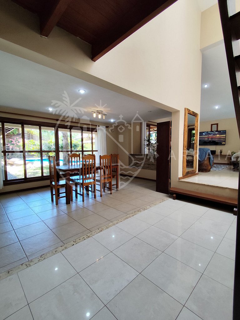 Casa Cacau - Pertinho da praia com piscina e churrasqueira