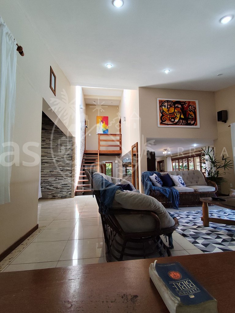 Casa Cacau - Pertinho da praia com piscina e churrasqueira