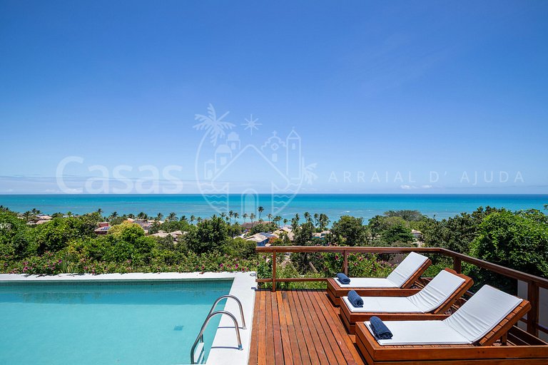 Casa Blanca Vista espetacular no coração do Arraial d'Ajuda