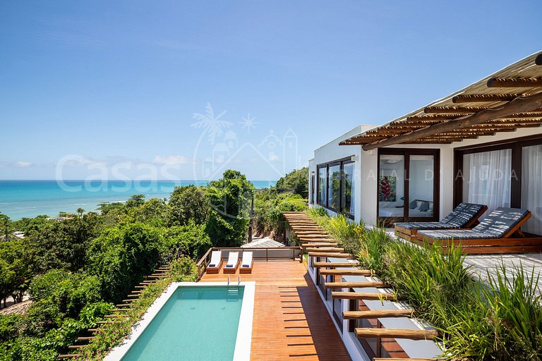 Casa Blanca Vista espetacular no coração do Arraial d'Ajuda