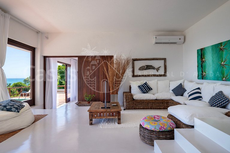 Casa Blanca Vista espetacular no coração do Arraial d'Ajuda