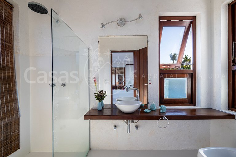 Casa Blanca Vista espetacular no coração do Arraial d'Ajuda