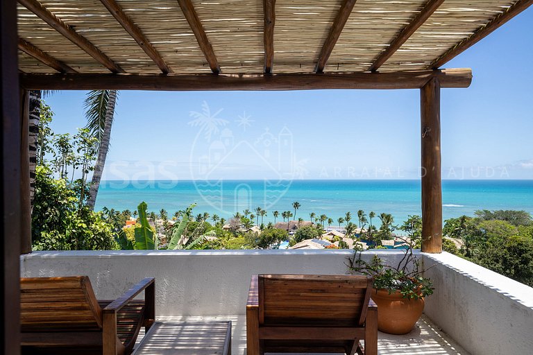 Casa Blanca Vista espetacular no coração do Arraial d'Ajuda