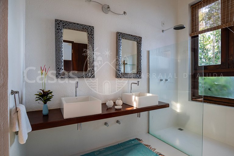 Casa Blanca Vista espetacular no coração do Arraial d'Ajuda