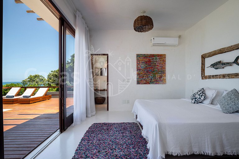 Casa Blanca Vista espetacular no coração do Arraial d'Ajuda