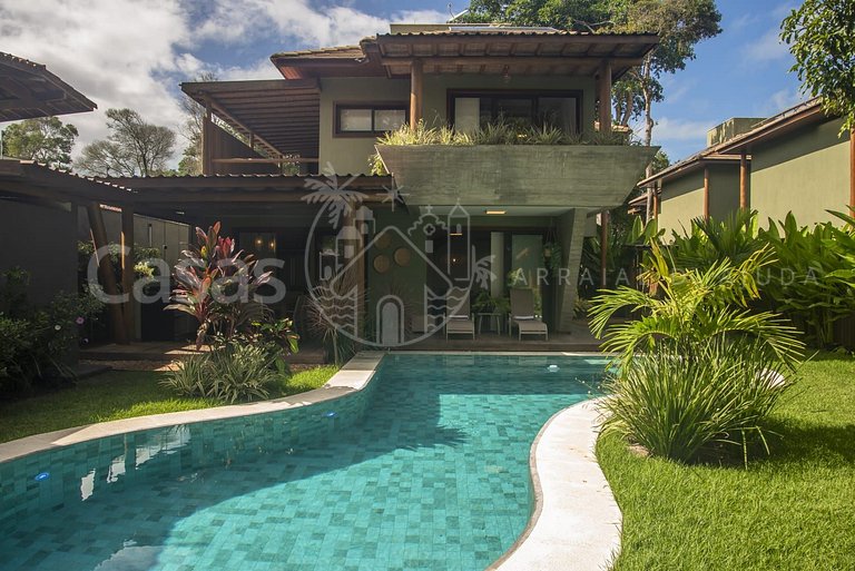 Casa Jardim - Conforto a 200m da Praia de Araçaípe