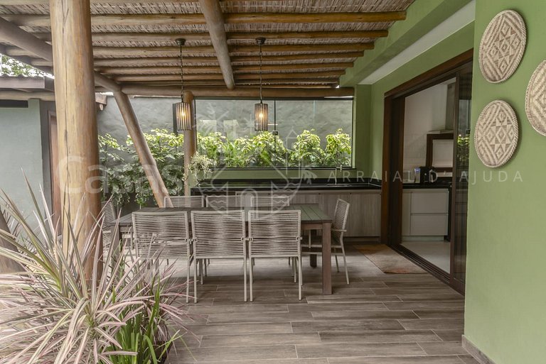 Casa Jardim - Conforto a 200m da Praia de Araçaípe