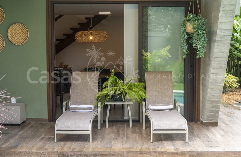 Casa Jardim - Conforto a 200m da Praia de Araçaípe