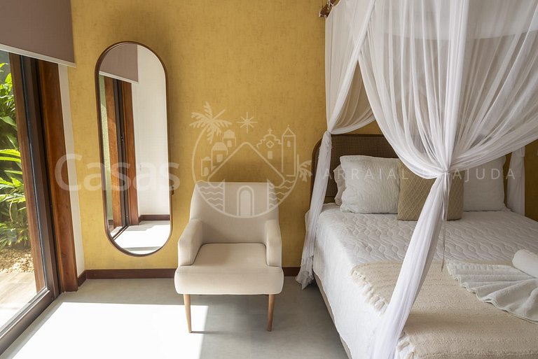 Casa Jardim - Conforto a 200m da Praia de Araçaípe