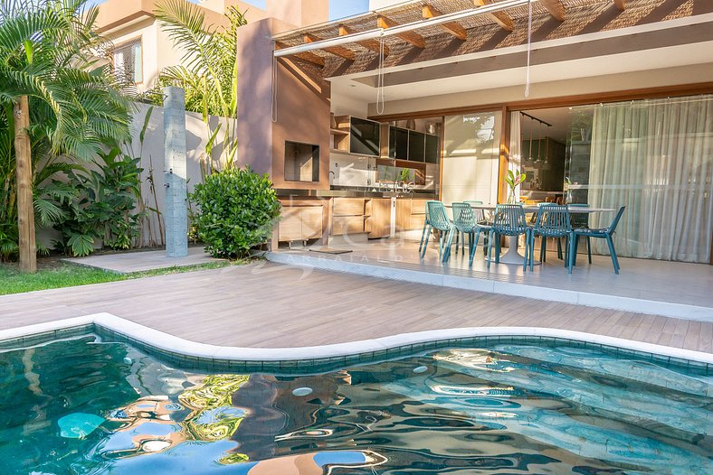 Casa Algodão - Com piscina exclusiva em condo 100m da praia