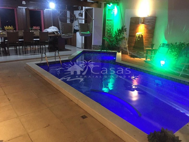 Casa Rosa-Centro Histórico de Arraial d'Ajuda com piscina